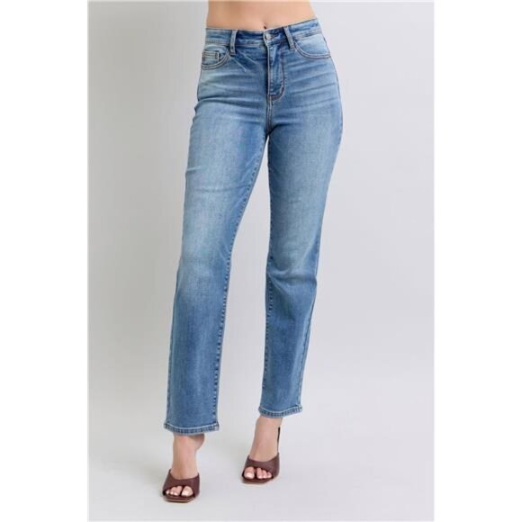 Judy Blue Denim - NWT 🔥 Judy Blue THERMAL Straight Jeans, Cozy Warm, Stretchy Winter Jeans